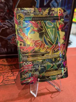 Pokemon TCG Mega-Rayquaza-EX Roaring Skies 2015 Holo Full Art Card 105/108 - Image 3