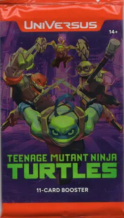 2025 Universus Teenage Mutant Ninja Turtles TCG ** One Sealed 11 card Pack ** - Image 1