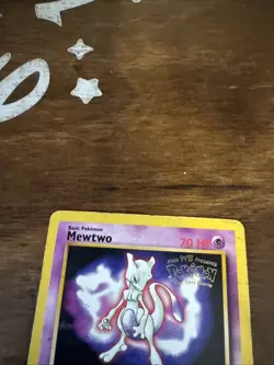 Pokemon TCG Mewtwo #3 WB Kids Presents the First Movie Card - Image 2