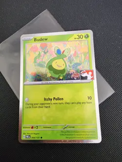 Budew Holo Pokemon Prize Pack Series 7 Promo Pokemon Card NM/LP Stamp - Image 1
