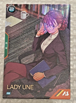 Gundam ARSENAL BASE Card LADY UNE BANDAI JAPAN PR-371(PR) - Image 1