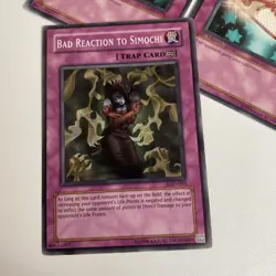 Yugioh - Gift Card TAEV-EN078 1st Edition LP/NM X2 + Bad Reactions LOD-093 - Image 4