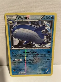 WAILORD 26/124 Dragons Exalted Reverse Holofoil Pokemon Card TCG, 26/124 - Image 1
