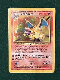Pokemon TCG Charizard Base Set Holo Foil Rare Card 4/102 - Image 1