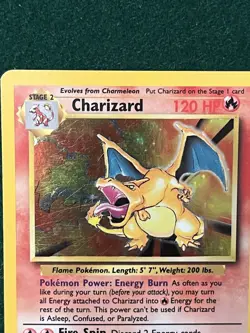 Pokemon TCG Charizard Base Set Holo Foil Rare Card 4/102 - Image 2