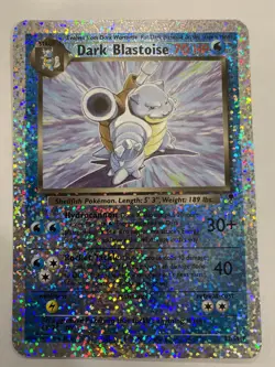 **SEE PICS** Dark Blastoise - Box Topper S2/S4 Jumbo Cards Reverse Holo Pokemon - Image 1