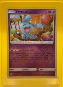 Wynaut 77/236 Reverse Holo SM - Unified Minds Uncommon Pokemon Card 2019 MP - Image 1