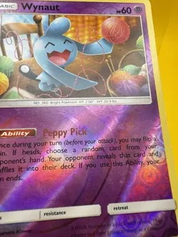 Wynaut 77/236 Reverse Holo SM - Unified Minds Uncommon Pokemon Card 2019 MP - Image 3