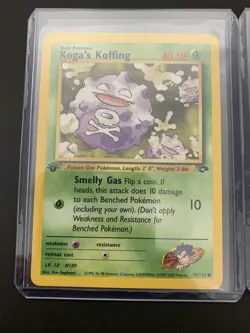 Koga's Koffing 79/132 1st Edition NM Gym Challenge Non-Holo Pokemon Card - Image 2