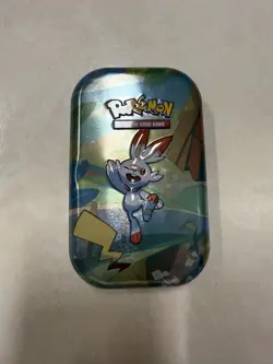 Pokemon TCG - Galar Pals Mini Tin - 2 Booster Packs/Metallic Coin/Art Card NEW 820650807077 - Image 1