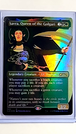 2022 MTG Magic the Gathering SLD Secret Lair Foil 500 Savra Queen of the Golgari - Image 1