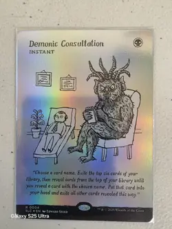 Demonic Consultation -Regular Foil MTG Secret Lair Countdown Kit Magic - 0004 - Image 1
