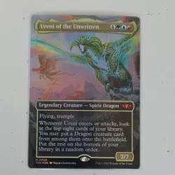 Magic: The Gathering Ureni of the Unwritten Dragonstorm Foil Borderless Mythic . - Image 1