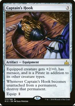 X 1 Captain's Hook NM Rivals of Ixalan 177 RIX MTG Magic The Gathering - Image 1