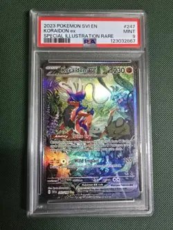 2023 Pokemon Scarlet and Violet Koraidon EX Special Illustration Rare PSA 9 - Image 1