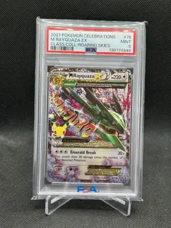 2021 POKEMON CELEBRATIONS CLASSIC COLLECTION #76 M RAYQUAZA EX PSA 9 - Image 1