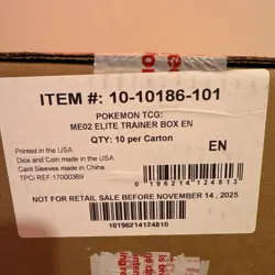 Pokemon TCG Phantasmal Flames Elite Trainer Box ETB Sealed case of 10 - Image 1