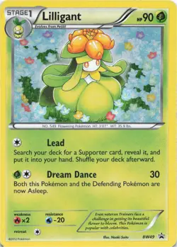 Pokemon - Lilligant - #BW49 - Black and White Promos Holo - Image 1