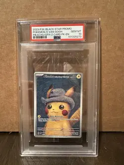 Pokemon - Pikachu With Grey Felt Hat - SVP085 - Pokemon X Van Gogh - PSA 10 - Image 3