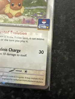 Pokemon TCG Gym Stamp Promo Eevee Surging Sparks SSP 143/191 Cosmo Holo Mint - Image 4