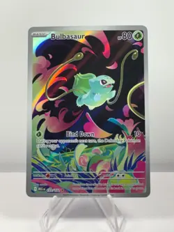 Pokemon TCG Bulbasaur Illustration Rare 133/132 Mega Evolutions NM - Image 1