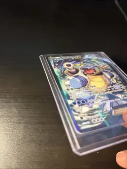 2016 POKEMON XY BLACK STAR PROMO BLASTOISE EX #XY122 HOLO FULL ART - Image 4
