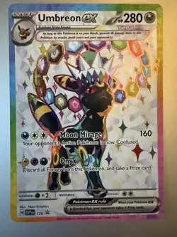 Pokemon TCG Umbreon EX Prismatic Evolutions Promo 176 - Image 1