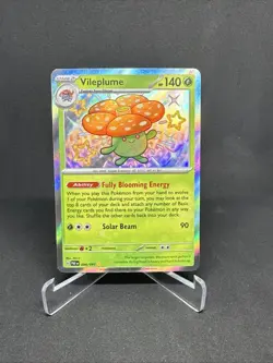 Pokemon TCG Vileplume Scarlet Violet Paldean Fates 094/091 Holo Baby Shiny Rare - Image 1