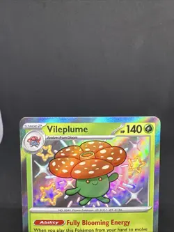 Pokemon TCG Vileplume Scarlet Violet Paldean Fates 094/091 Holo Baby Shiny Rare - Image 3