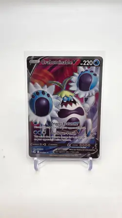 POKEMON TCG SWORD & SHIELD SWSH FUSION STRIKE CRABOMINABLE V 248/264 NEAR MINT - Image 1