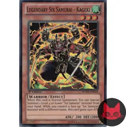 Yugioh Legendary Six Samurai - Kageki SDWA-EN018 Super Rare 1st Edition NM - Image 1