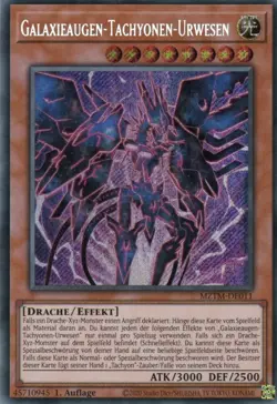 yugioh Galaxieaugen-Tachyonen-Urwesen MZTM-DE011 SECRET RARE 1AUFLAGE DEUTSCH - Image 1
