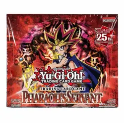 YuGiOh TCG Pharaoh's Servant 25TH ANNIVERSARY Booster Box W/Protector Case - Image 1