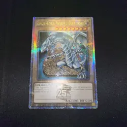 Yugioh Blue-Eyes White Dragon LC01-EN004 Quarter Century Rare Limited Edition - Image 1