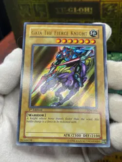 Yugioh LOB-006 Gaia The Fierce Knight Ultra Rare 1st Edition Asian English - Image 3