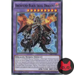 Yugioh Archfiend Black Skull Dragon LDK2-EN142 Common 1st Edition NM - Image 1