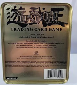 Yu-Gi-Oh! Vintage Empty Gearfried the Iron Knight Dragon Joey Metal Tin 2002 - Image 4