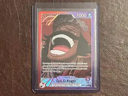 One Piece CCG Gol.D.Roger OP13-003 Leader Alt Art NM English - Image 1