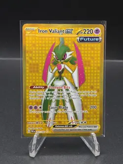 Iron Valiant ex Gold Hyper Rare 261/182 Paradox Rift Pokemon Card NM - Image 1