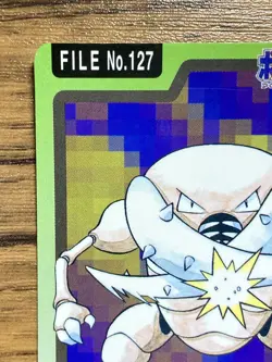 Pokemon Carddass Card Pinsir File No.127 Bandai Pocket Monsters 1997 - Image 3