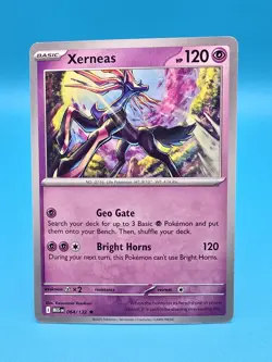 Xerneas 064/132 Mega Evolution Non-Holo Build & Battle Deck Exclusive Card - Image 1