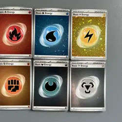 Cosmos Holo SVE Basic Energy Scarlet & Violet Complete Set Pokemon Cards - NM - Image 5