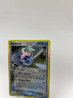 Vaporeon 18/113 Holo Rare EX Delta Species Pokemon Card - Image 2