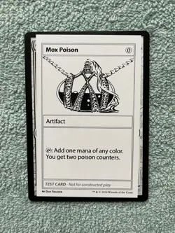 MTG Mox Poison LP Mystery Booster 2 Playtest Card R 608 MB2 Dan Frazier - Image 1