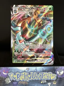 Pokemon Card Dhelmise VMAX 010/072 Shining Fates Ultra Rare Near Mint - Image 1