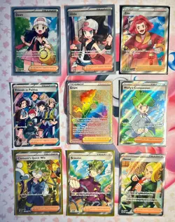 Pokemon TCG Full Art Trainer Lot of 9 Cards NM English - Image 1