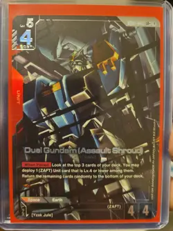 Duel Gundam (Assault Shroud) (LR+) GD01-045 - Newtype Rising - Gundam Card Game - Image 1