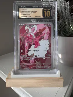 Enamorus 074/066 AR Art Rare Crimson Haze sv5a Pokemon Card CGC 10 Pristine - Image 1
