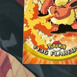 FLAREON Series 3 TV Animation POKEMON Non-Holo TOPPS 2000 Trading Card #136 - Image 4