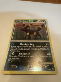 Pokemon TCG Umbreon 10/90 Undaunted Reverse Holo Rare Card LP - Image 1